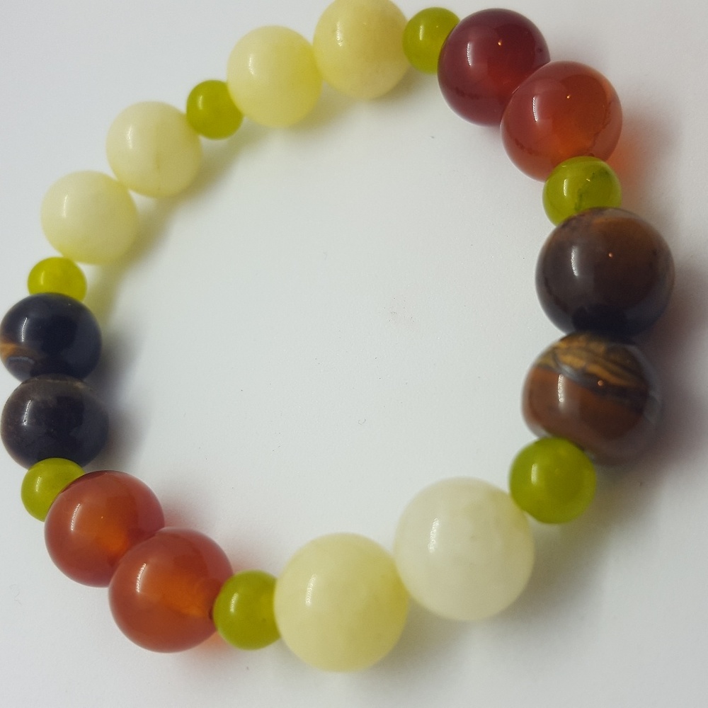 Beautiful Boho bracelet Genuine gemstone mix